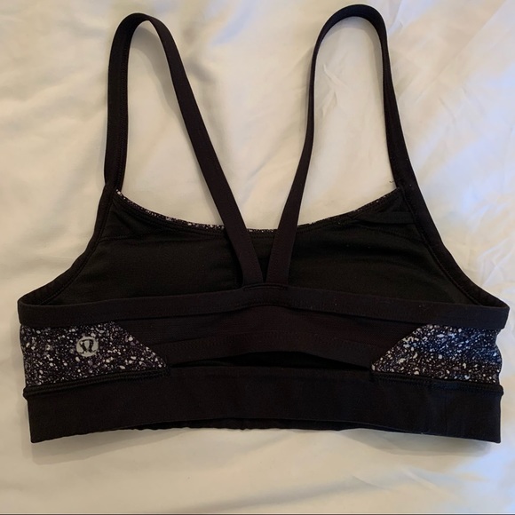 Lululemon Rise and Run Bra Mini Splatter Black - Picture 8 of 16